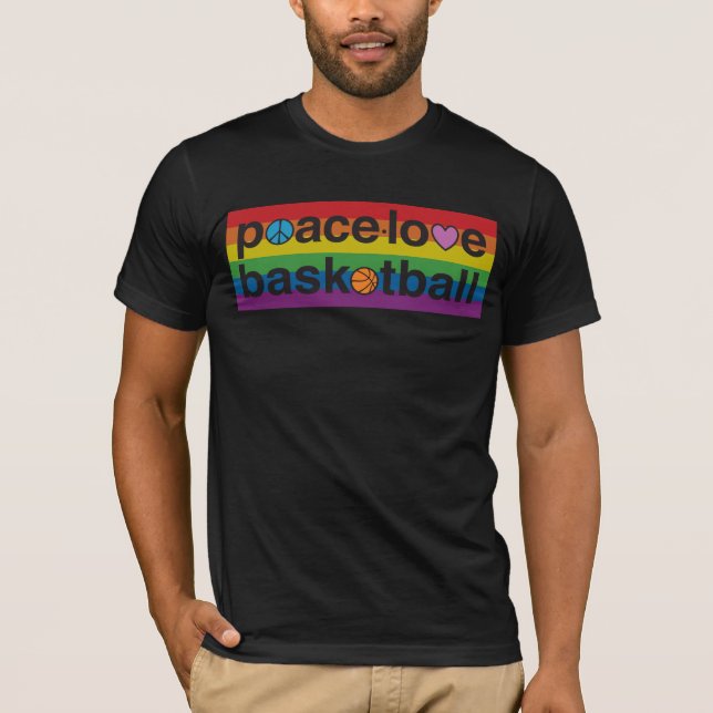 Camiseta PeaceLoveBasketball ORIDE Amer Apparel Shirt (blk) (Anverso)