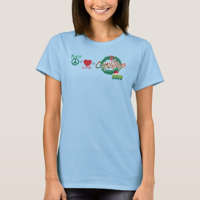 Camiseta PeaceLoveChristmas (Anverso)