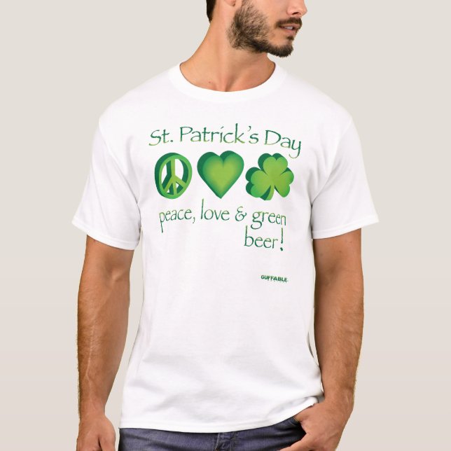 Camiseta PeaceLoveShamrock (Anverso)