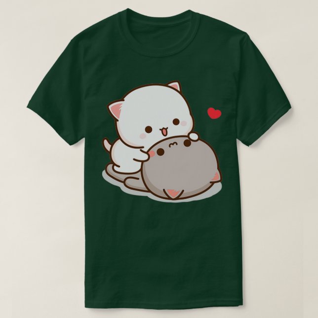 Camiseta Peach and Goma Mochi Cat Love  (Diseño del anverso)