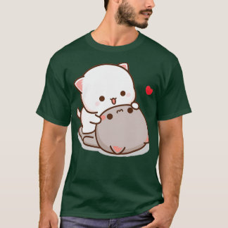 Camiseta Peach and Goma Mochi Cat Love