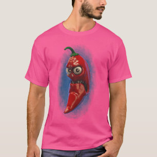 Camiseta Peach-Bruh Angry Chili Peppers Art Resumen Grumpat