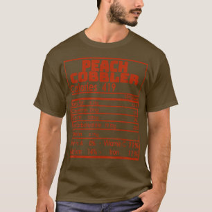 Camiseta Peach Cobbler Nutrition Facts Thankending Family 