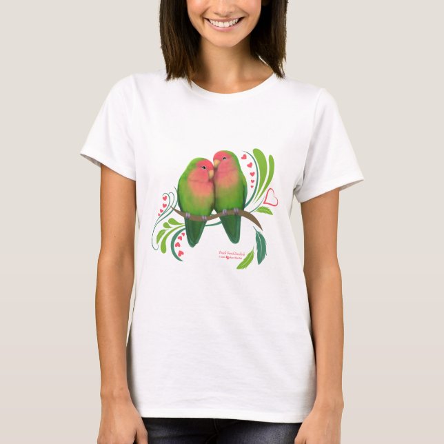 Camiseta Peach Faced Love Birds (Anverso)