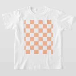 Camiseta Peach Fuzz Checkered Gingham Pattern