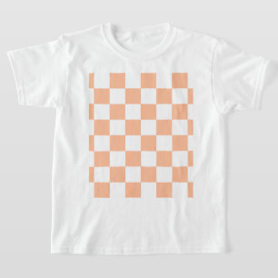 Camiseta Peach Fuzz Checkered Gingham Pattern