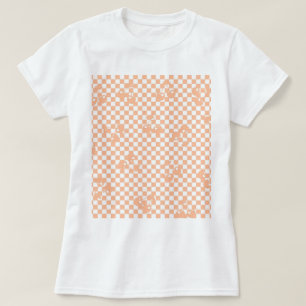Camiseta Peach Fuzz Cherry Gingham Pattern