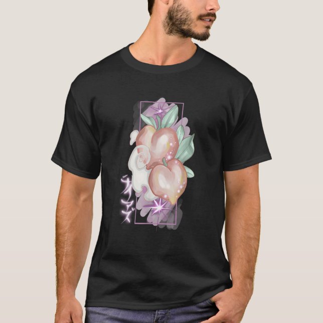 Camiseta Peach Japanese tattoo design (Anverso)