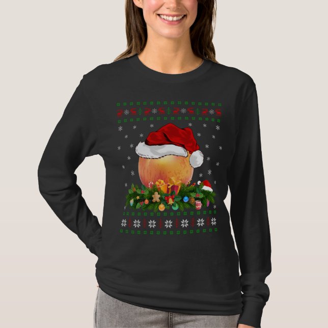 Camiseta Peach Lover Xmas Santa Hat Peach Navidades (Anverso)