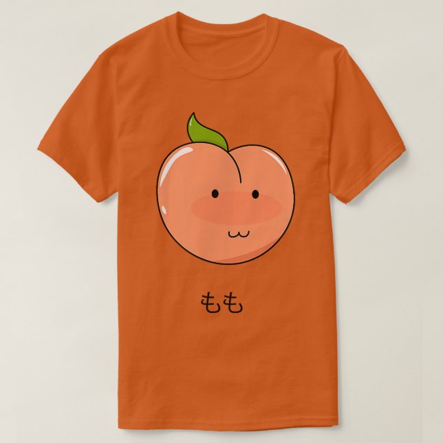 Camiseta Peach Momo Japonés Kawaii Otaku Style Cuerdo Pink  (Diseño del anverso)