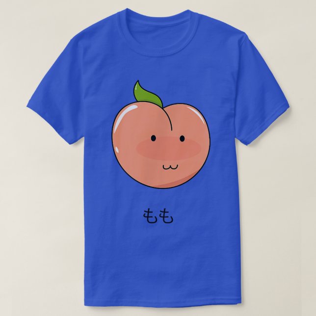 Camiseta Peach Momo Japonés Kawaii Otaku Style Cuerdo Pink  (Diseño del anverso)