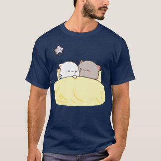 Camiseta Peach y Goma Mochi Cat durmiendo