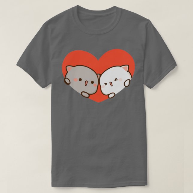 Camiseta Peach y Goma Mochi Cat Love 1 (Diseño del anverso)