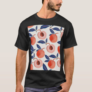 Camiseta Peaches Apricot Sale Fondo Crema