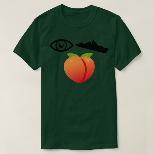 Camiseta Peaches de guerra ocular (Diseño del anverso)