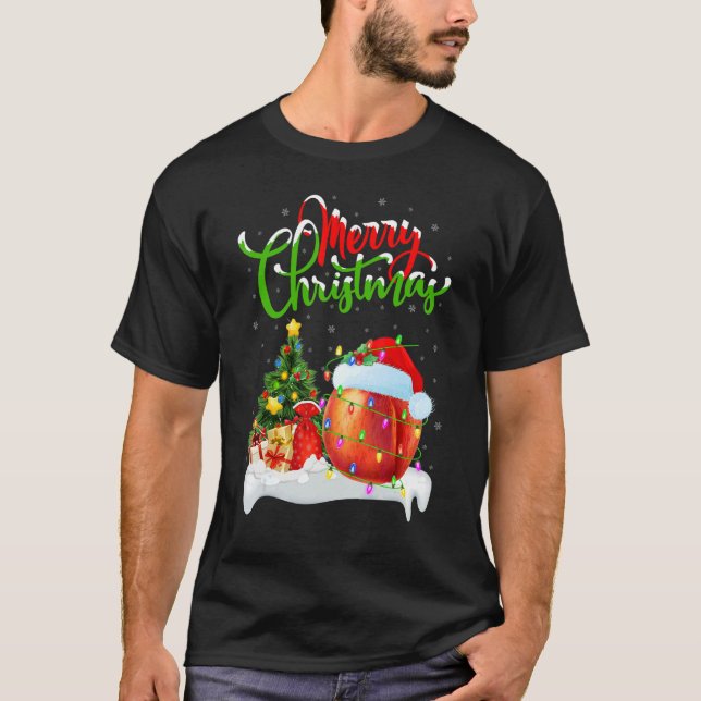 Camiseta Peaches Fruit   Xmas Decorations Santa Peaches Chr (Anverso)