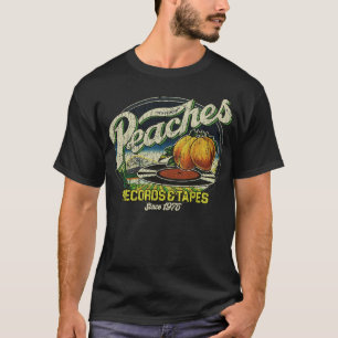 Camiseta Peaches Records Tapes 1975 Baseball