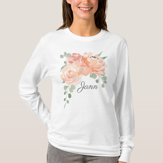 Camiseta Peaches y Cream Bouquet con cualquier nombre (Anverso)