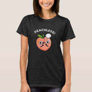 Camiseta Peachless Funny Fruit Pun Dark BG