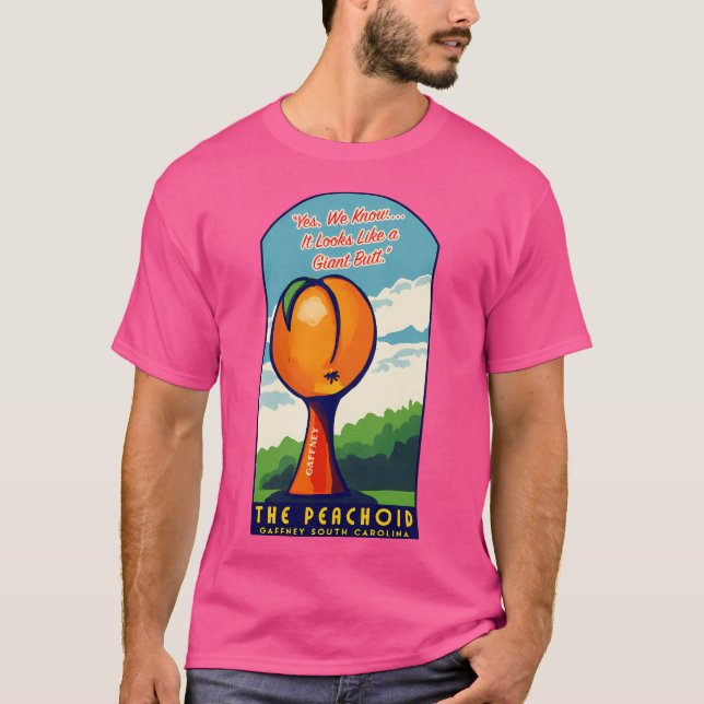 Camiseta Peachoid Gaffney South Carolina Vintage Style Trav (Anverso)