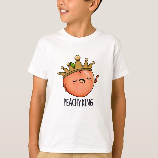 Camiseta Peachy King Funny Peach Pun (Anverso)