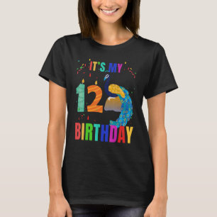 Camiseta Peacock 12th Birthday Cute Birds Animal graphic