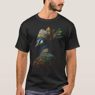 Camiseta Peacock Art Colorous Animal Bird Peacock