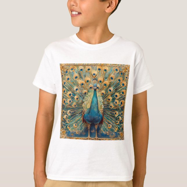 Camiseta Peacock Art Nouveau (Anverso)