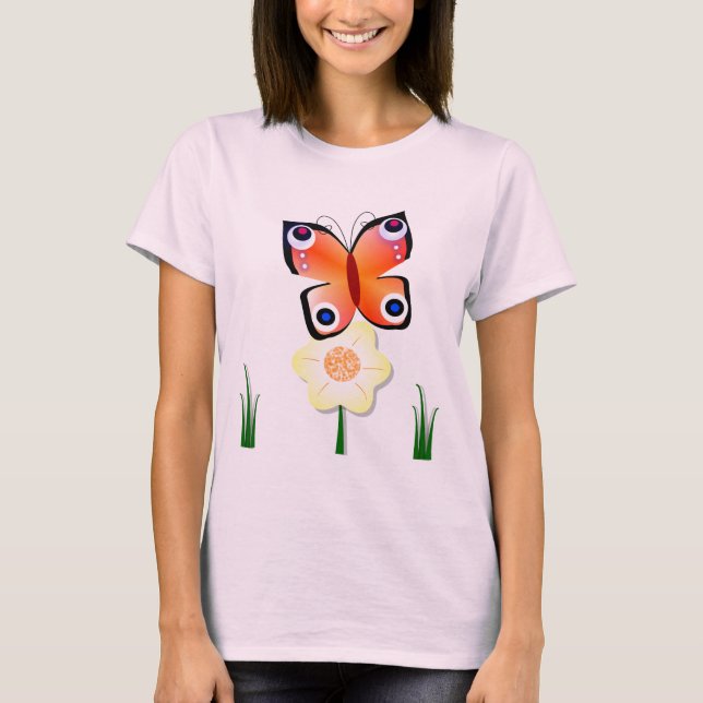 Camiseta Peacock Butterfly T-shirt (Anverso)