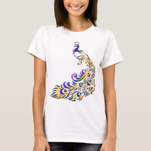 Camiseta Peacock colorido
