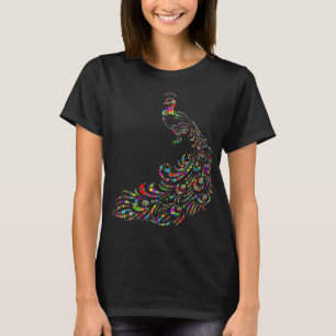 Camiseta Peacock colorido