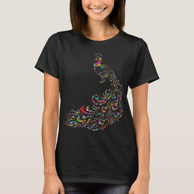 Camiseta Peacock colorido (Anverso)