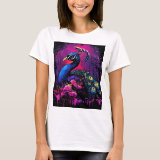 Camiseta Peacock colorido