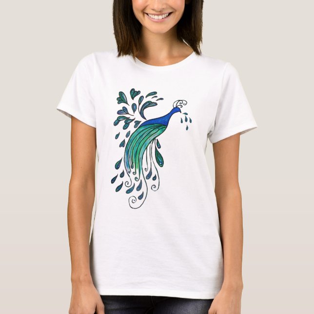 Camiseta Peacock Design Tee (Anverso)