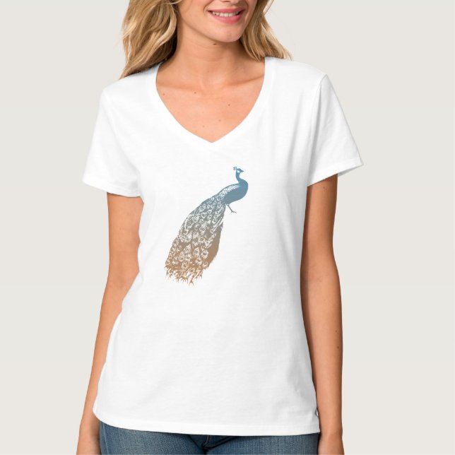 Camiseta Peacock elegante (Anverso)