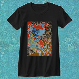 Camiseta Peacock en rojo