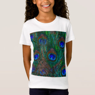 Camiseta Peacock Feathers Ettching Style