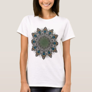 Camiseta Peacock Feathers Mandala