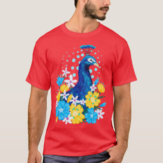 Camiseta Peacock floral