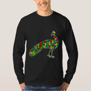 Camiseta Peacock Funny Puzzle Animals Autism Awareness