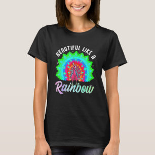 Camiseta Peacock Inspirado Bello Color Bird Relacionado Con