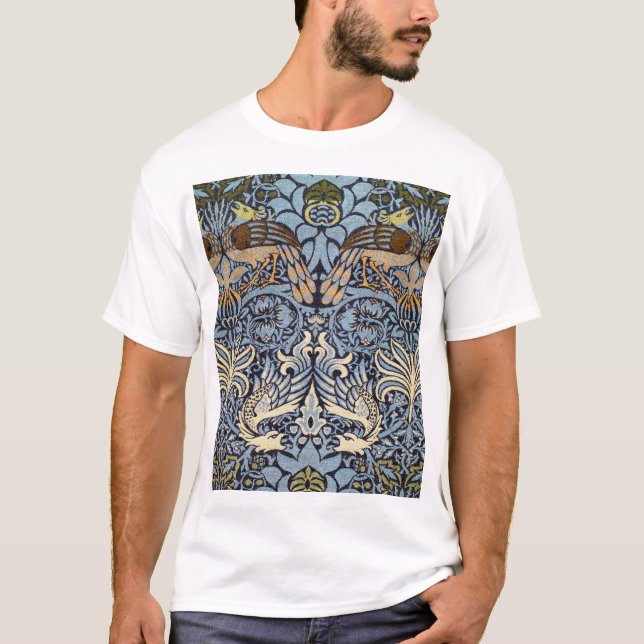 Camiseta Peacock y Dragón, William Morris (Anverso)