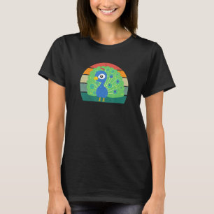 Camiseta Peacocks Peacock Wheather CartWheel Bird Azul