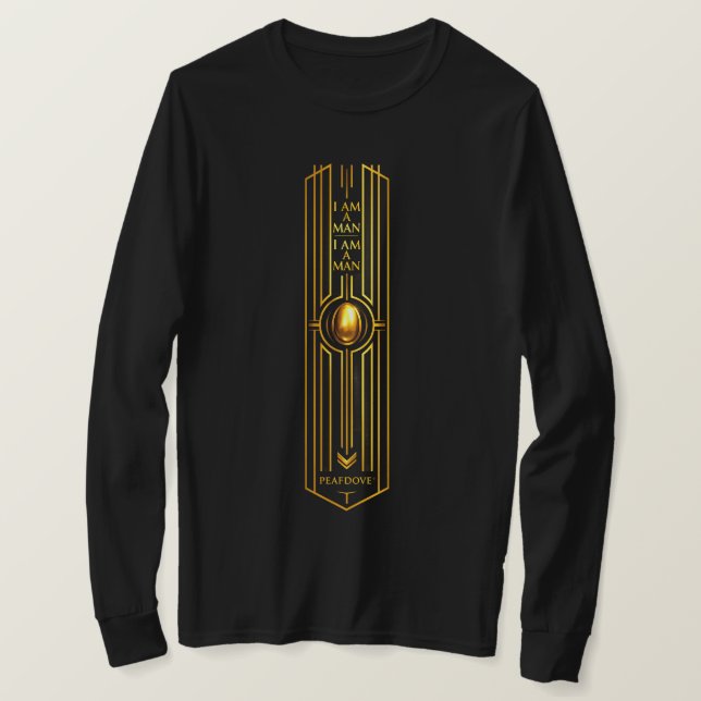 CAMISETA PEAFDOVE® GOLDEN EGG LONGSHIRT— MAIN CHARACTER BIG (Anverso del diseño)