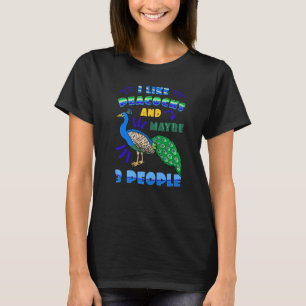 Camiseta Peafowl Peacock Bird Fethers Blue Animal Garden