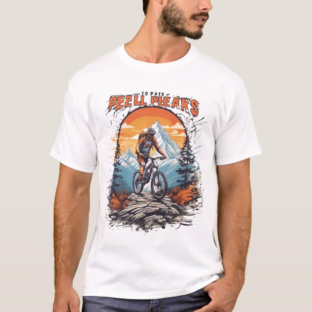 Camiseta Peak Pedal Power Mountain Rider (Anverso)