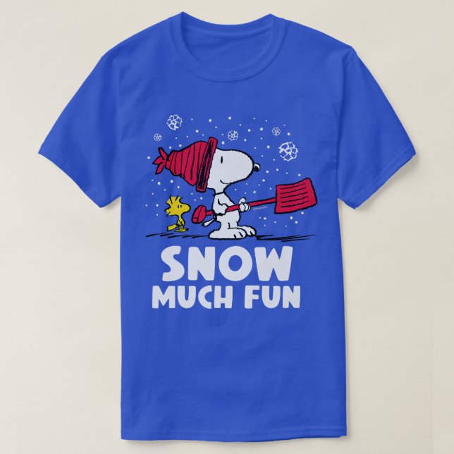 Camiseta Peanus Nieva Mucho Diversión (Diseño del anverso)