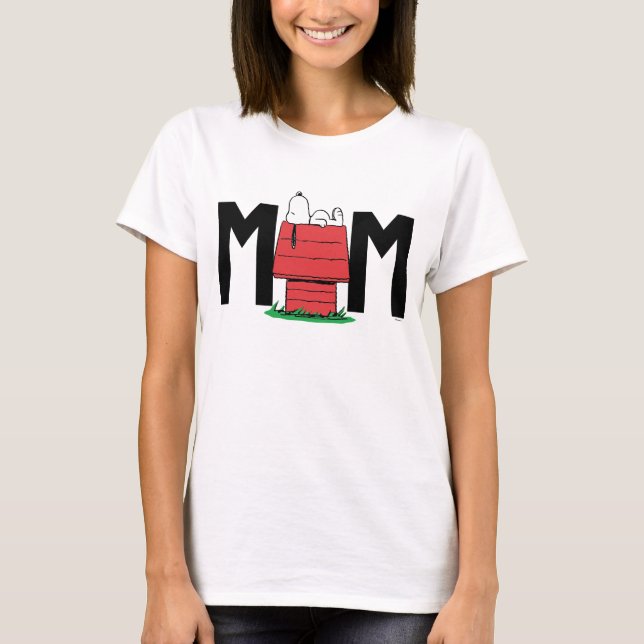 Camiseta Peanus Snoopy Dog House | Soy la mamá (Anverso)