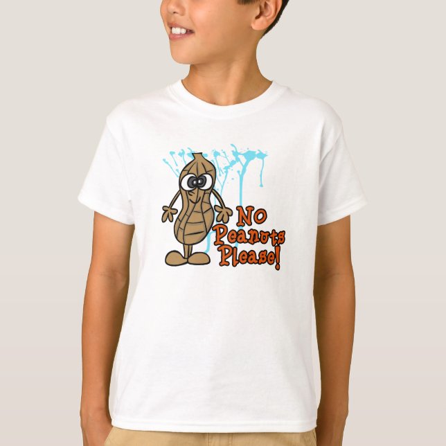 Camiseta Peanut Allergy Alert T-Shirt for Children (Anverso)