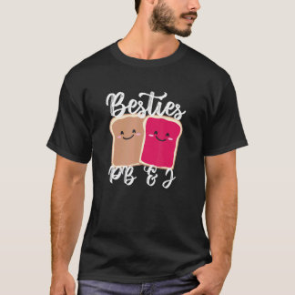 Camiseta Peanut Butter Girls Besties Cute PB&J BFF